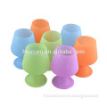 wholesale cheap water cup outdoor Ffoldable recyclable travel silicone drinks cup